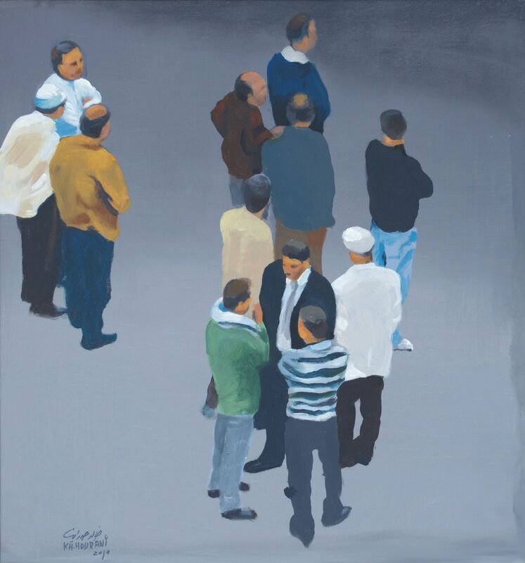 Khaled Hourani, ‘Conversation’, 2019, Painting, Acrylic on canvas, Zawyeh Gallery
