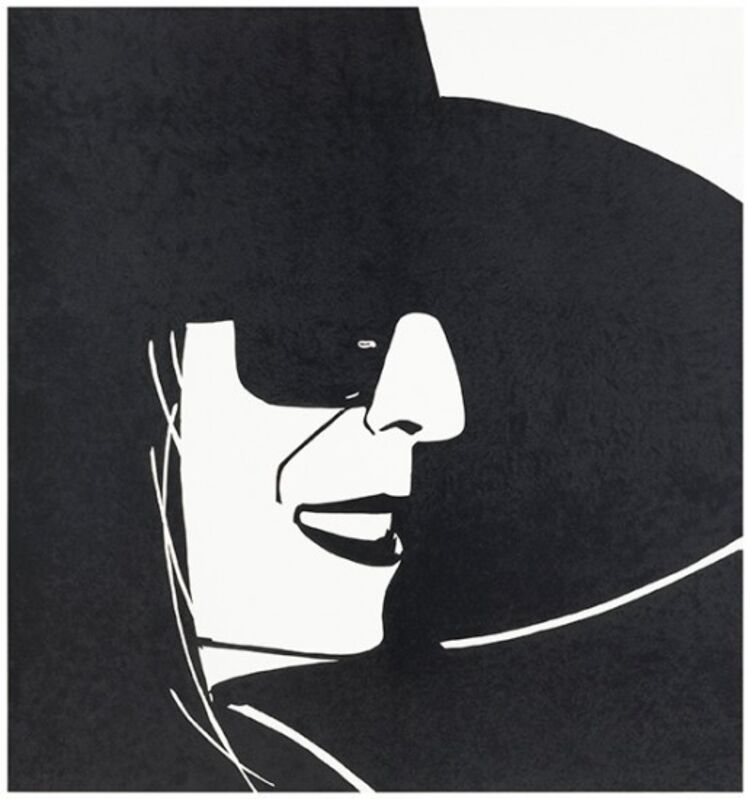 Alex Katz, ‘Large Black Hat Ada’, 2013, Print, 3-color silkscreen on Saunders Waterford white hot press 410 gsm paper, Haw Contemporary