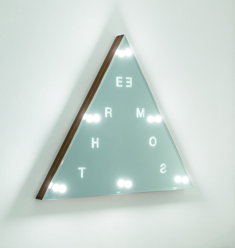 Iván Navarro, ‘Threesome’, 2018, Mixed Media, Light bulbs, LED, wood, mirror and electric energy, Gallery Hyundai
