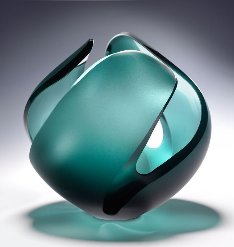 Zach Yuskanich, ‘Dark Blue (Small)’, 2018, Sculpture, Glass, Studio E Gallery