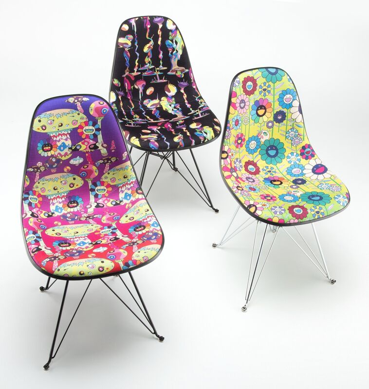 Takashi Murakami, ‘Takashi Murakami Modernica Chair, set of three’, 2019, Design/Decorative Art, Fiberglass, Heritage Auctions