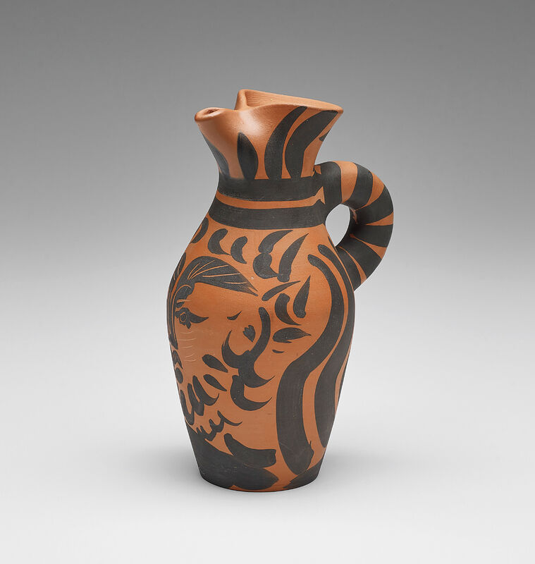 Pablo Picasso, ‘Yan Barbu (Bearded Yan)’, 1963, Design/Decorative Art, Red earthenware turned pitcher, with black engobe and partial engraving., Phillips