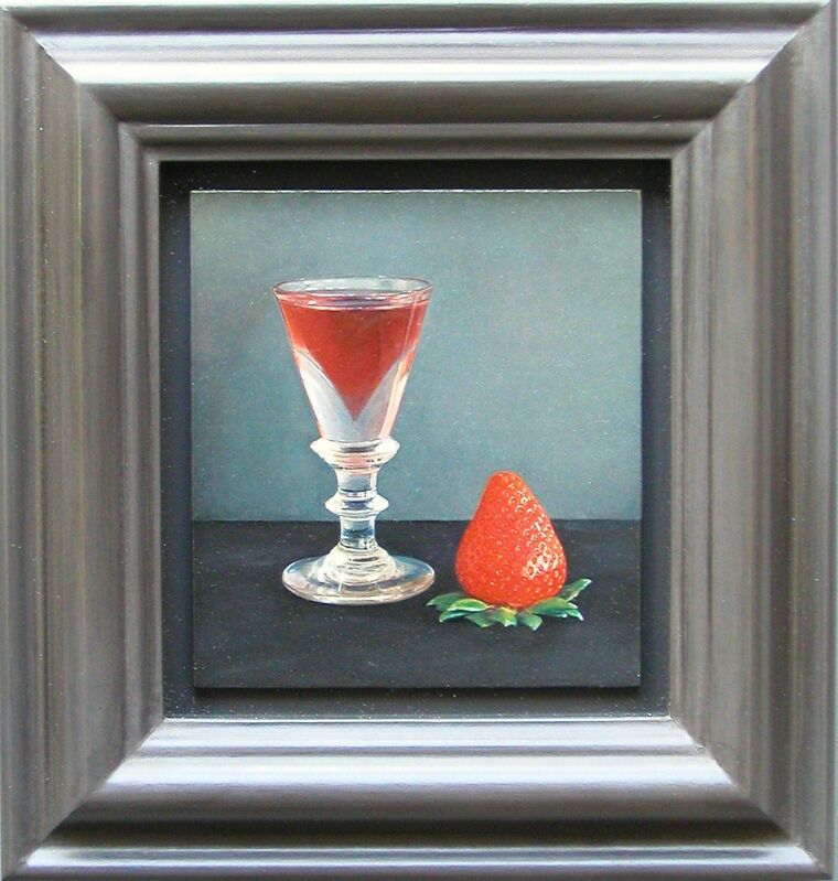 Lucy Mackenzie, ‘Strawberry and Glass’, 2004, Painting, Oil on board, Nancy Hoffman Gallery