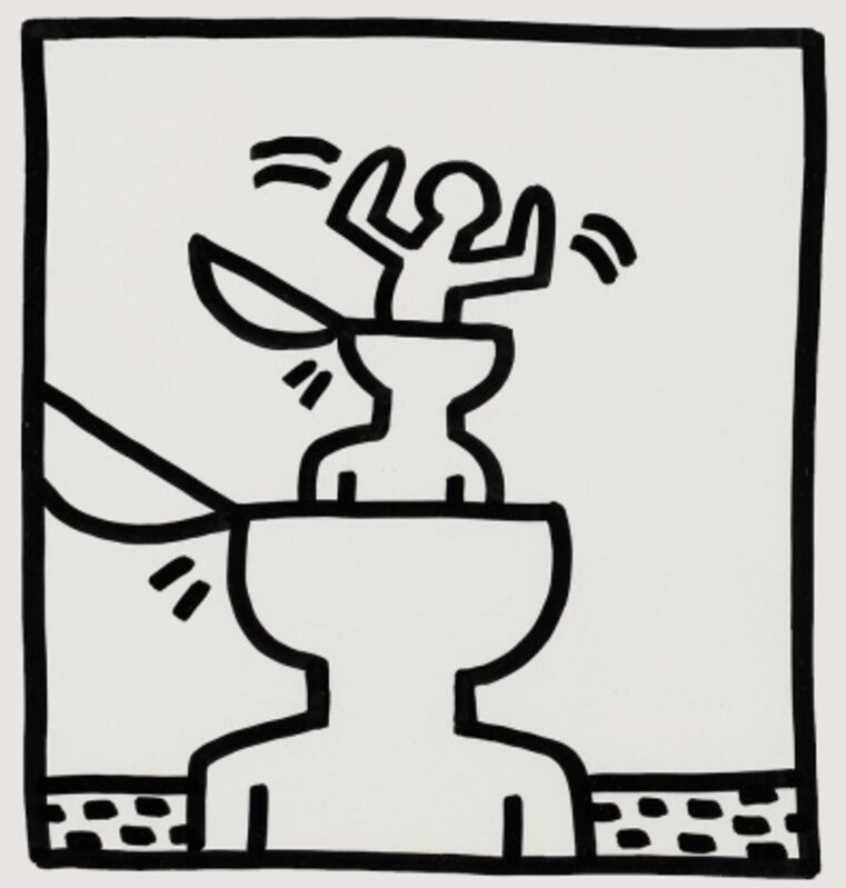 Keith Haring, ‘Untitled’, 1982, Print, Offset lithograph, Forum Auctions