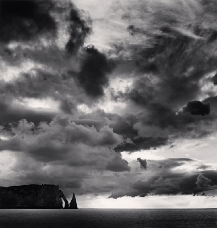 Michael Kenna, ‘Falaise d'Aval et Nuages, Etretat, Haute-Normandie, France’, 2000, Photography, Silver gelatin print, Dolby Chadwick Gallery