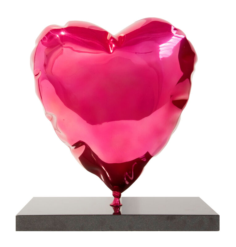 Mr. Brainwash, ‘Heart Balloon Sculpture, Pink’, 2019, Sculpture, Polished bronze on granite base, Tanya Baxter Contemporary
