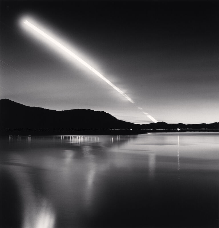 Michael Kenna, ‘Moon Set, Lake Campotosto, Abruzzo, Italy’, 2015, Photography, Sepia toned silver gelatin print, Huxley-Parlour