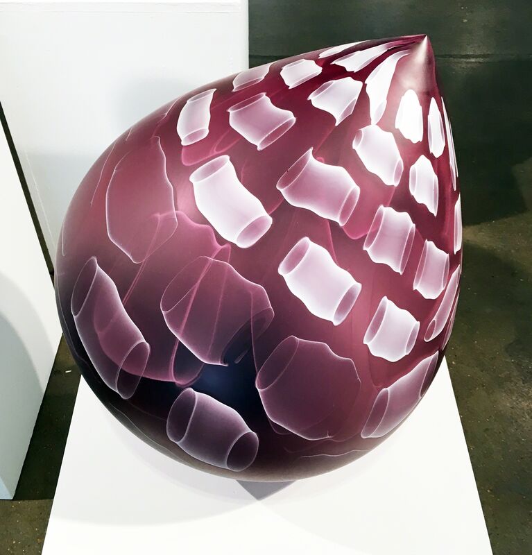 Nancy Callan, ‘Dusky Plum Droplet’, 2017, Sculpture, Blown & Polished Glass, Duane Reed Gallery