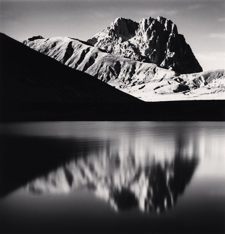Michael Kenna, ‘Corno Grande Reflection, Campo Imperatore, Abruzzo, Italy’, 2015, Photography, Sepia toned silver gelatin print, Huxley-Parlour