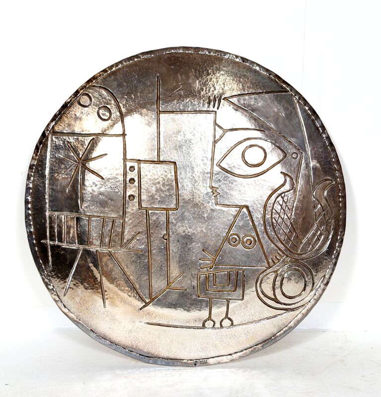Pablo Picasso, ‘Jacqueline et Chevalet’, 1955-1956, Sculpture, Silver Plate, RoGallery