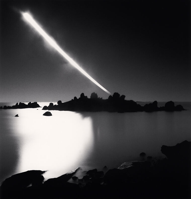 Michael Kenna, ‘Full Moonset, Chausey Islands’, 2008, Photography, Silver Gelatin Print, Framed in Grey with Museum Glass, Bau-Xi Gallery