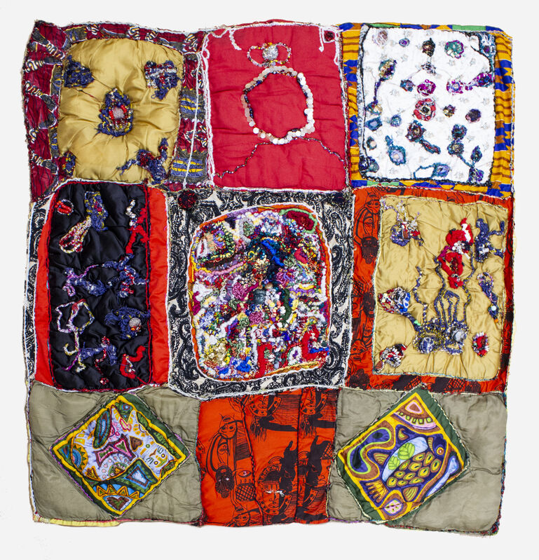 Elizabeth Talford Scott, ‘Bits and Pieces’, 1995, Textile Arts, Fabric, thread, mixed media, Goya Contemporary/Goya-Girl Press
