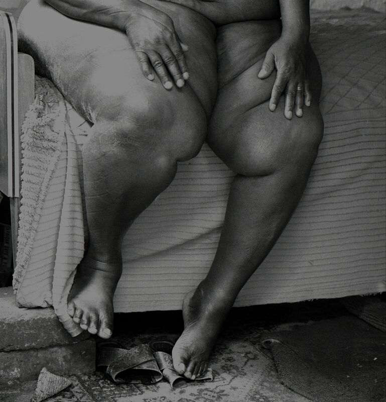 David Goldblatt, ‘Woman on her bed, Yeoville, Johannesburg. December 1983’, 1983, Photography, Silver gelatin photograph on fibre-based paper, Goodman Gallery
