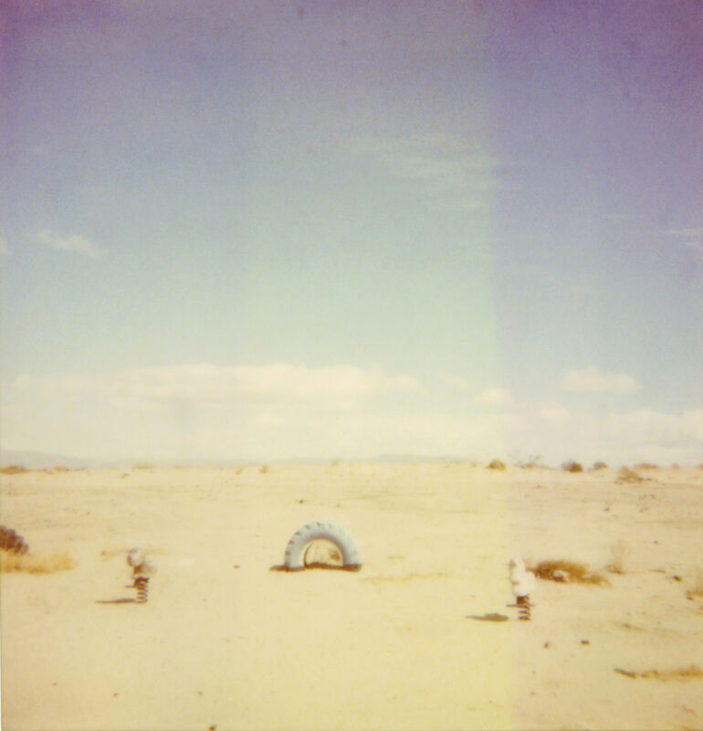Stefanie Schneider, ‘Desert Playground (Oxana's 30th Birthday) - part of the 29 Palms, CA project ’, 2007, Photography, Analog C-Print, hand-printed by the artist on Fuji Crystal Archive Paper, based on a Polaroid, not mounted, Instantdreams