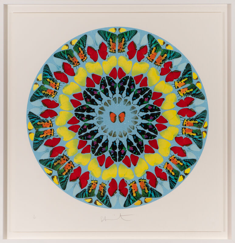Damien Hirst, ‘Psalm: Dixit Insipiens’, 2009, Print, Silkscreen with diamond dust. Edition of 50. Framed., The Drang Gallery