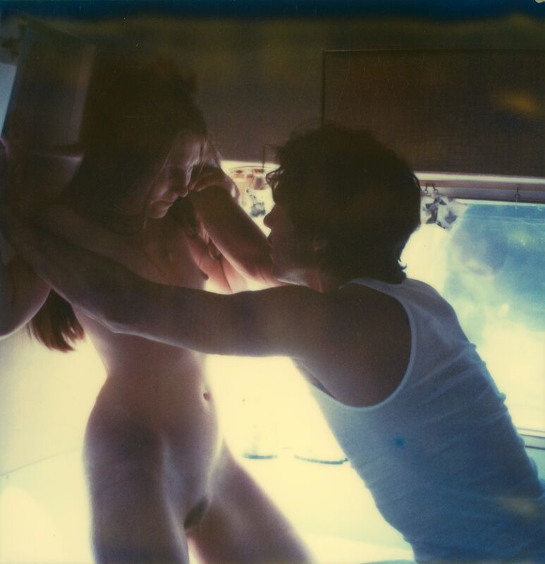Stefanie Schneider, ‘Love scene against the Wall, part 1’, 2005, Photography, Digital C-Print based on an expired Polaroid, Instantdreams