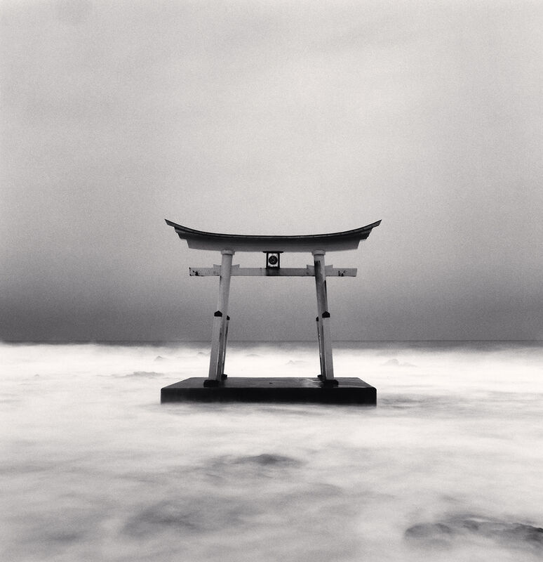 Michael Kenna, ‘Torii Gate, Study 3, Shosanbetsu, Hokkaido’, 2014, Photography, Silver Gelatin Print, Framed in Grey with Museum Glass, Bau-Xi Gallery