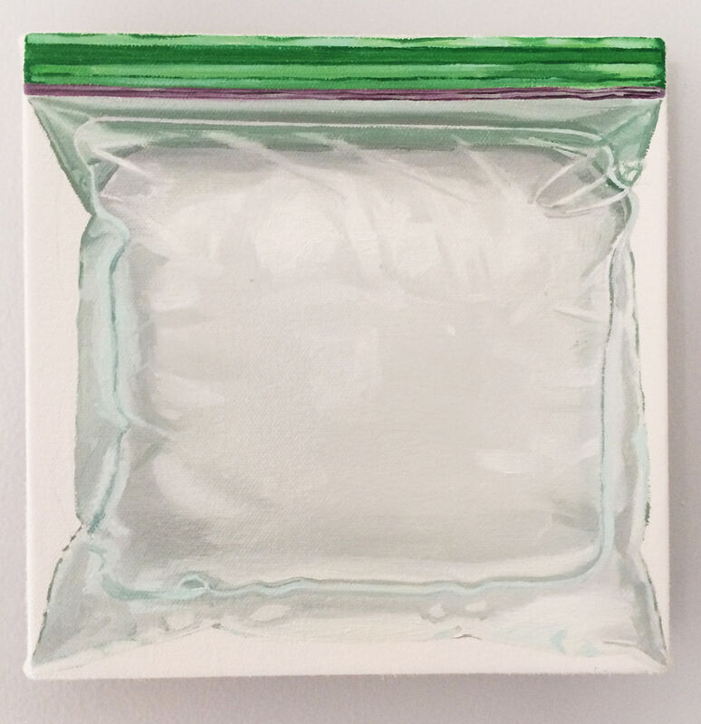 Brad Nelson, ‘Formerly A Zip-Loc Bag of Ice That Kept Our Groceries Cold’, 2019, Oil on canvas, FROSCH&CO