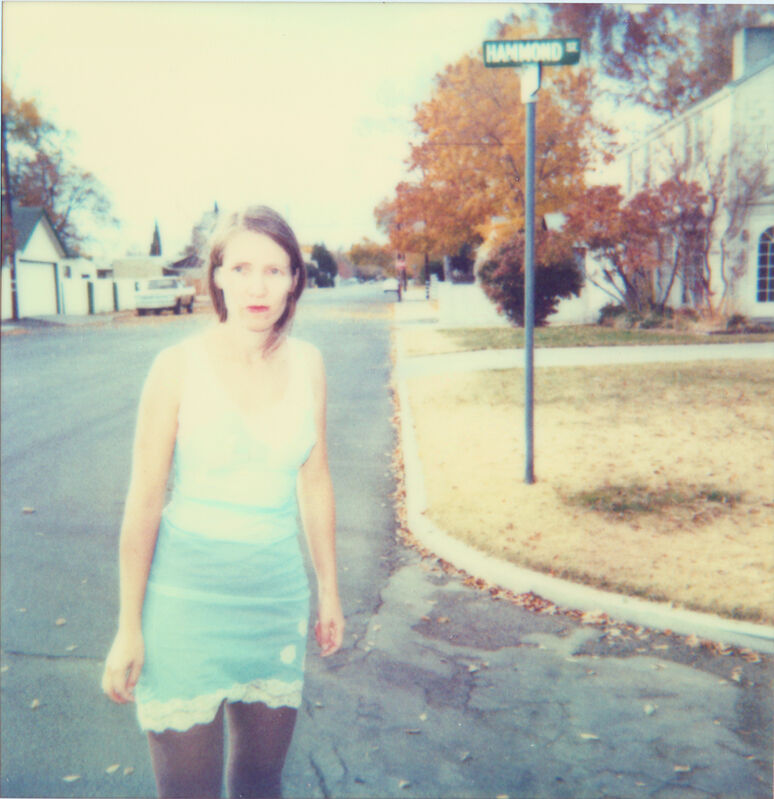 Stefanie Schneider, ‘Girl down the Road (The Last Picture Show)’, 2006, Photography, Analog C-Print, printed by the artist, based on a Polaroid. Mounted on Aluminum with matte UV-Protection., Instantdreams