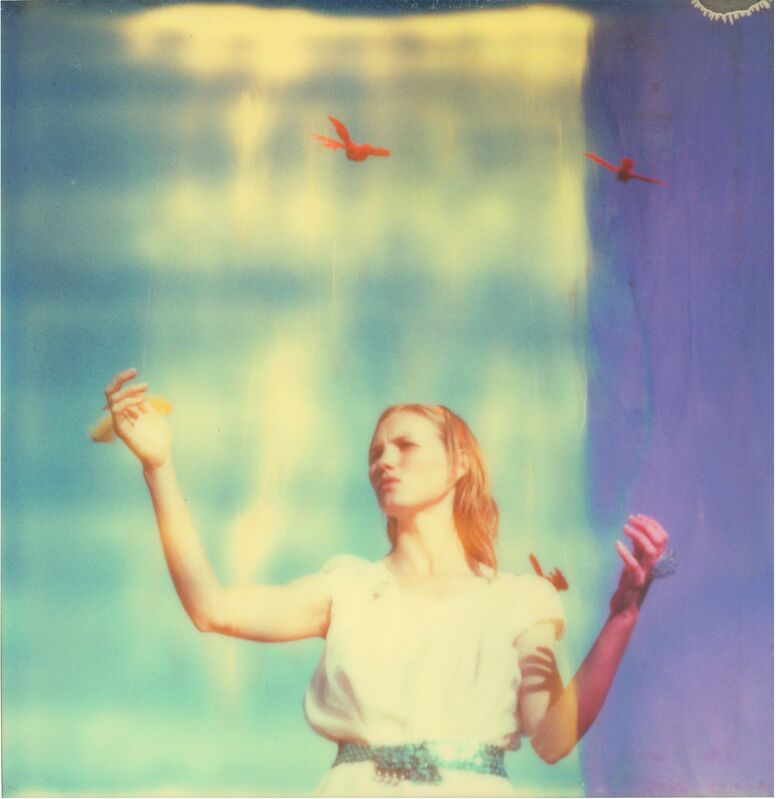 Stefanie Schneider, ‘Haley and the Birds’, 2013, Photography, Digital C-Print, based on a Polaroid by Stefanie Schendier, Instantdreams