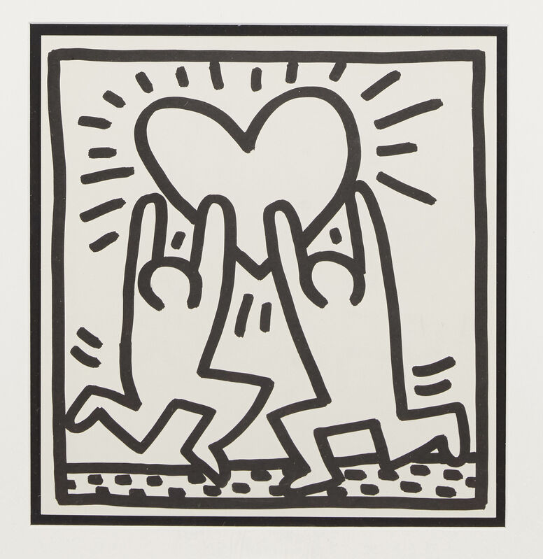 Keith Haring, ‘Untitled (Love, Angel, Pyramid, Idea)’, 1982, Print, Four lithographs on wove, Roseberys