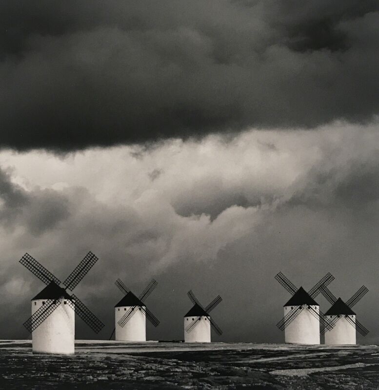 Michael Kenna, ‘Quixote's Giants, Study 2, Campo de Criptana, La Mancha, Spain’, 1996, Photography, Silver gelatin print, Jackson Fine Art