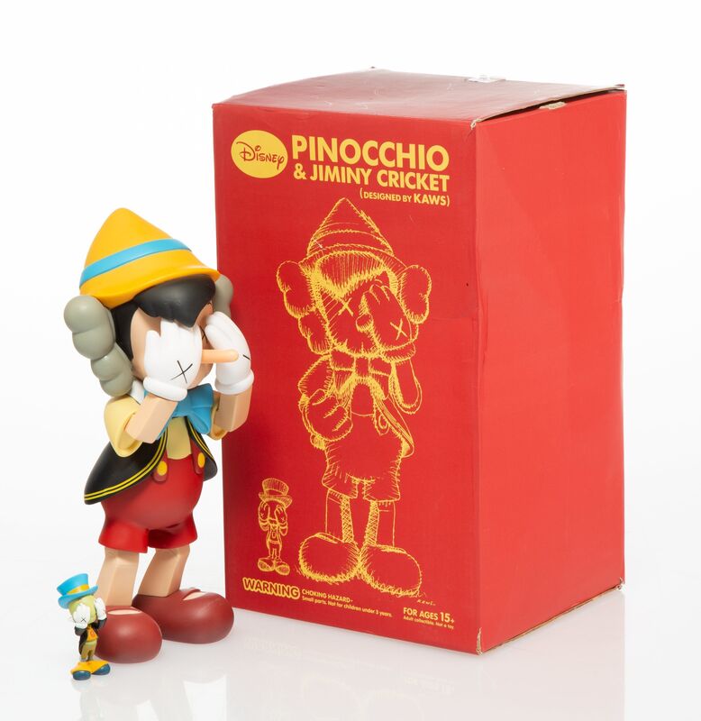 KAWS, ‘Pinocchio & Jiminy Cricket’, 2010, Sculpture, Painted cast vinyl, Heritage Auctions
