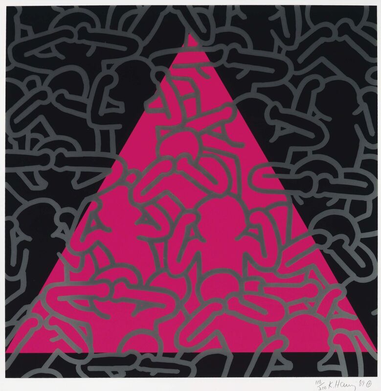 Keith Haring, ‘Silence Equals Death’, 1989, Print, Screenprint in colors on wove paper, Christie's