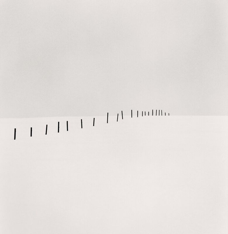 Michael Kenna, ‘Twenty One Fence Posts, Shirogane, Hokkaido, Japan’, 2004, Photography, Gelatin silver print on baryta paper, Galleria 13