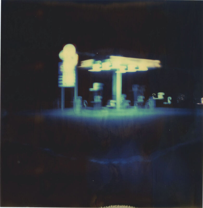 Stefanie Schneider, ‘Gas Station at Night (Stranger than Paradise) - diptych’, 1999, Photography, 2 Analog C-Prints, printed by the artist, based on 2 Polaroids. Not mounted., Instantdreams
