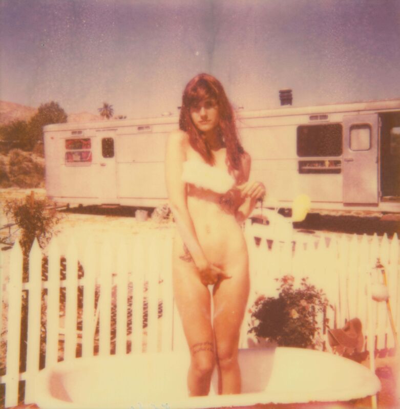 Stefanie Schneider, ‘The Girl II (The Girl behind the White Picket Fence)’, 2011, Photography, Analog C-Print based on a Polaroid, hand-printed by the artist on Fuji Crystal Archive Paper. Not mounted., Instantdreams