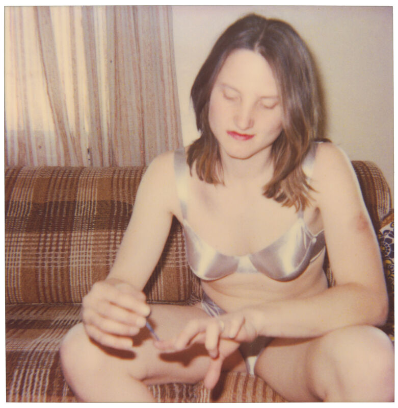 Stefanie Schneider, ‘Kirsten doing her Nails (29 Palms, CA)’, 1999, Photography, Digital C-Print, based on a Polaroid, Instantdreams
