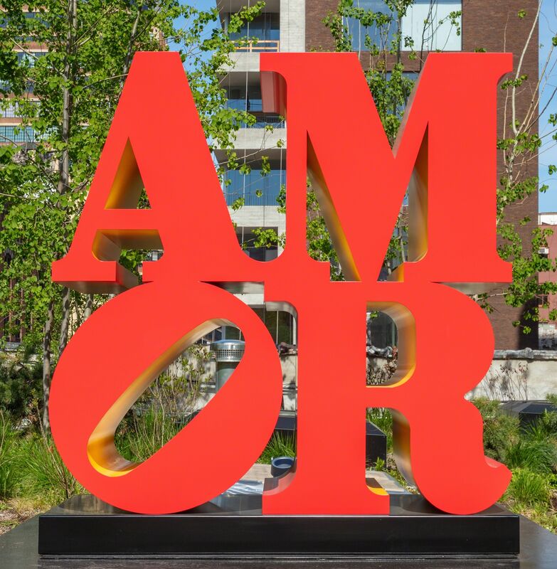 Robert Indiana, ‘AMOR (Red, Yellow)’, 1998-2006, Sculpture, Polychrome aluminum, Kasmin