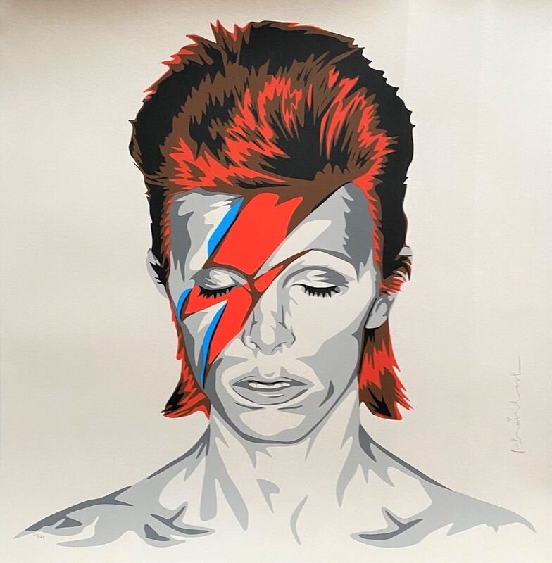 Mr. Brainwash, ‘Bowie’, 2016, Print, Original six-colors screen-print on paper, Samhart Gallery