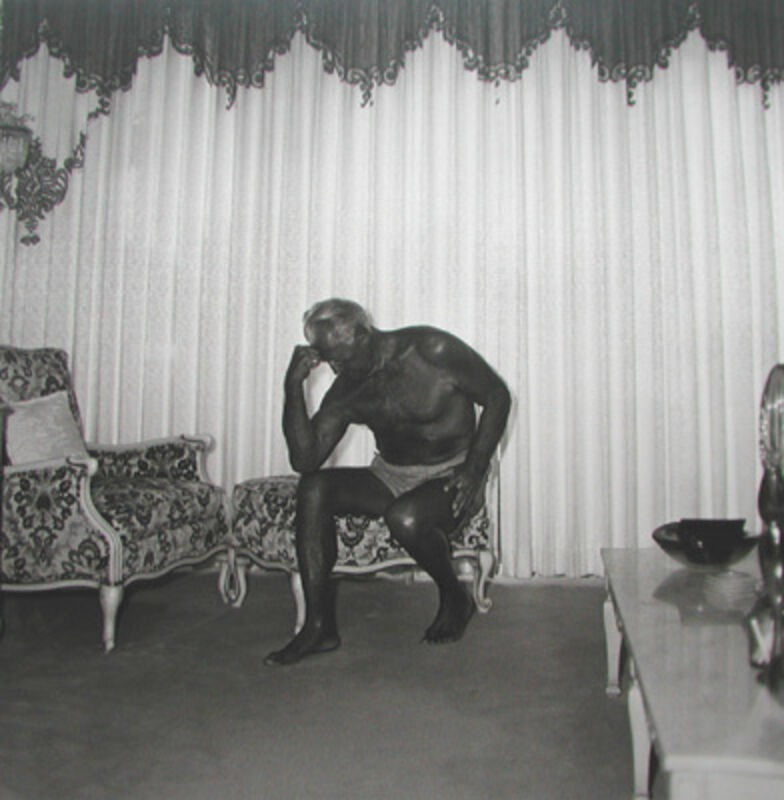 Diane Arbus, ‘Charles Atlas seated in his Palm Beach House’, 1969, Photography, Silver gelatin print, printed later, Michael Hoppen Gallery