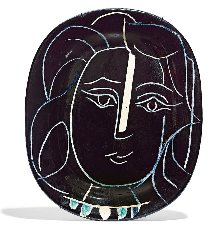 Pablo Picasso, ‘Visage de femme’, 1953, Design/Decorative Art, Ceramic Plate, Koller Auctions
