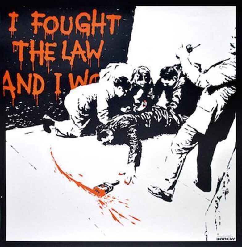 Banksy, ‘I Fought the Law’, 2004, Print, Original screen print on paper., Hidden