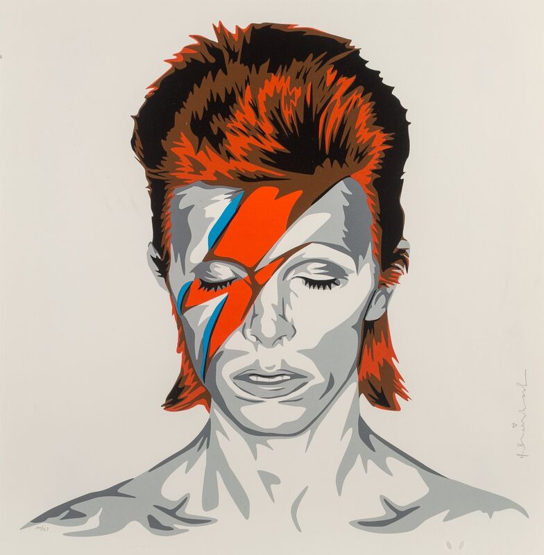 Mr. Brainwash, ‘Bowie’, 2016, Print, Serigraph in colors on paper, Heritage Auctions
