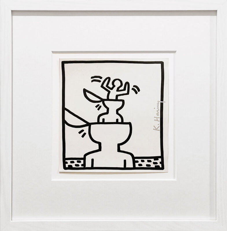 Keith Haring, ‘Cup Heads’, 1982, Print, Offset lithograph on paper, Galerie Kellermann