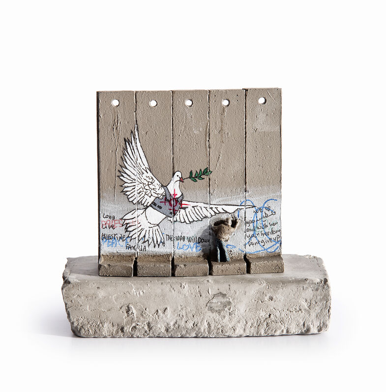 Banksy, ‘Walled Off Hotel - Five Part Souvenir Wall Section (Peace Dove)’, Sculpture, Hand painted resin sculpture with West Bank Separation Wall base, Tate Ward Auctions
