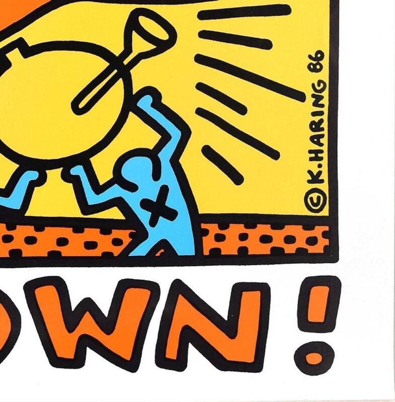 Keith Haring, ‘Crack Down!’, 1986, Print, Screenprint on wove paper, Wallector