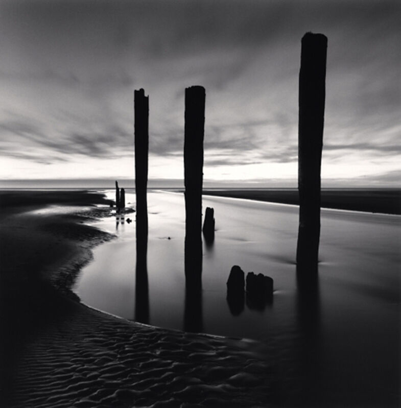 Michael Kenna, ‘Last Pier Posts, Pacific Beach, Washington’, 2013, Photography, Silver gelatin print, Dolby Chadwick Gallery
