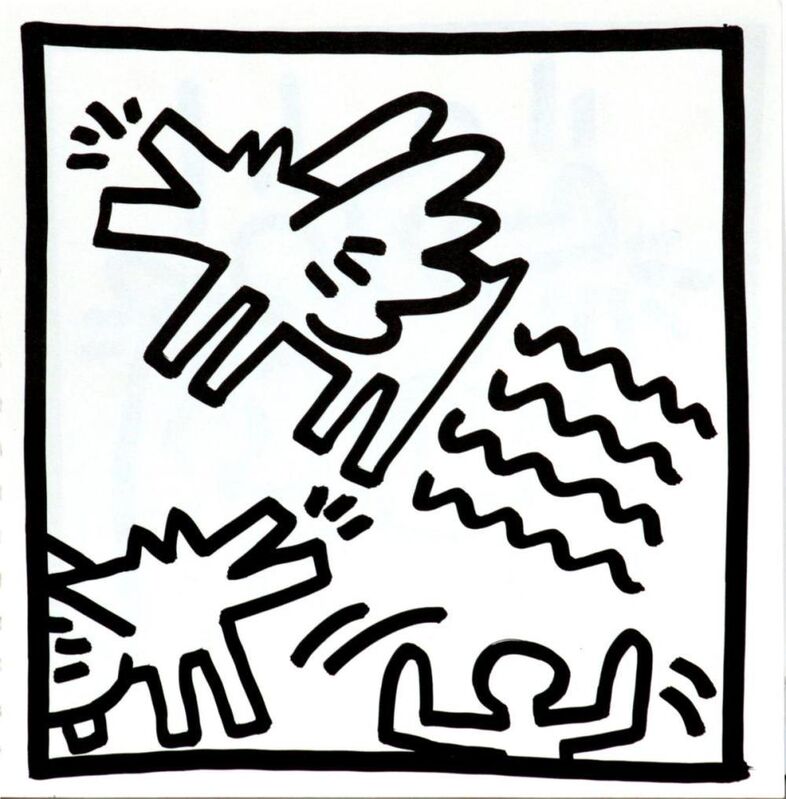 Keith Haring, ‘Keith Haring (untitled) Barking dogs’, 1982, Drawing, Collage or other Work on Paper, Ink on paper, Gallery Red