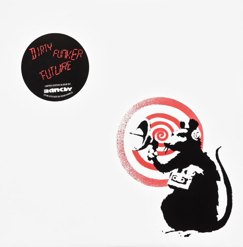 Banksy, ‘Radar Rat - Dirty Funker Vinyl (White)’, 2008, Ephemera or Merchandise, Screenprint in colours on record sleeve, with vinyl record, Tate Ward Auctions