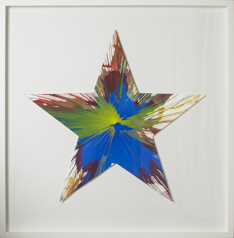 Damien Hirst, ‘Spin Painting - Star ’, 2009, Painting, Painting on paper, Rudolf Budja Gallery
