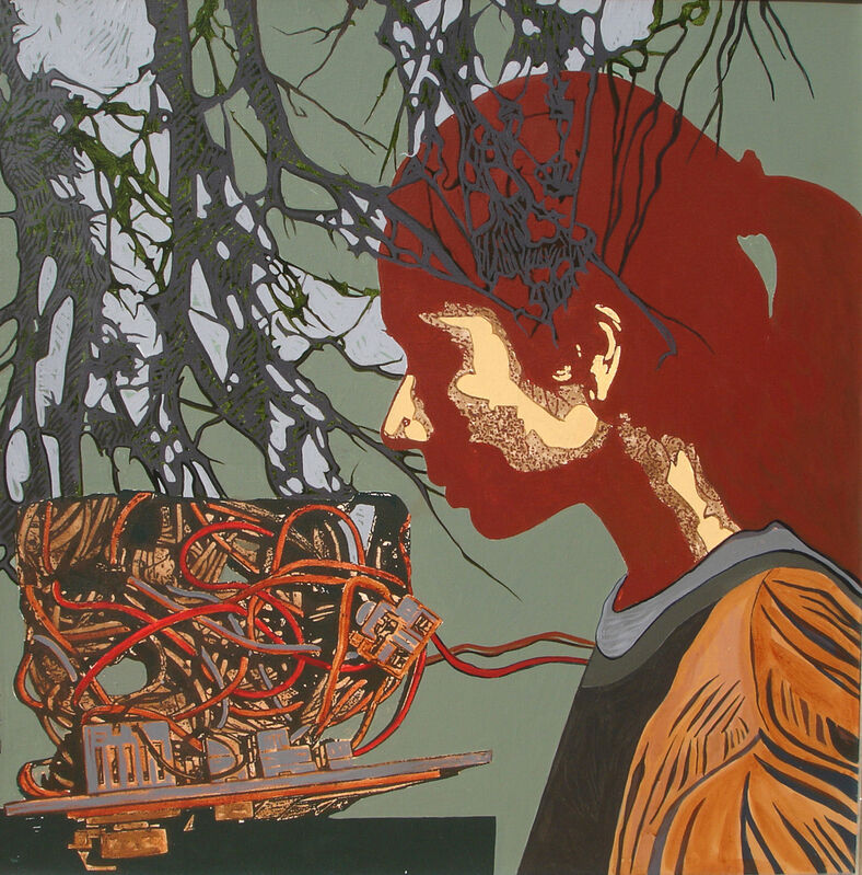 Sonia Mehra Chawla, ‘Encapsulate IV B’, 2008, Mixed Media, Mixed Media on Canvas, 10 Chancery Lane Gallery