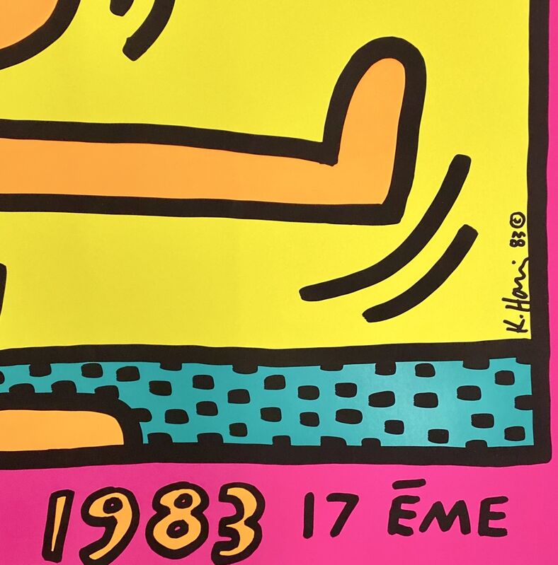 Keith Haring, ‘Keith Haring Montreux Jazz Festival serigraph ’, ca. 1983, Print, Silkscreen in colors, Lot 180 Gallery
