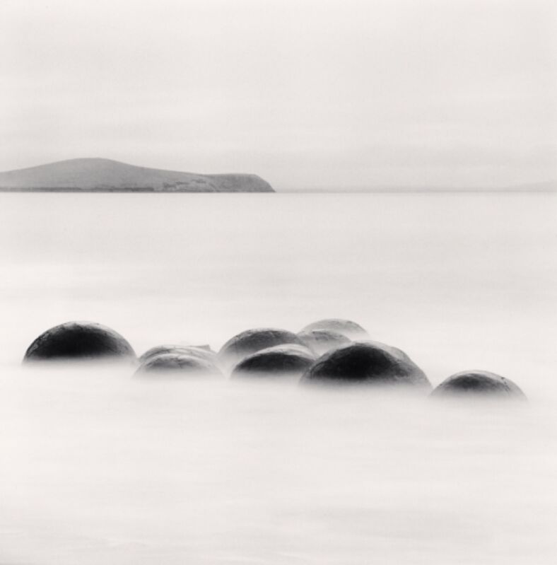 Michael Kenna, ‘Nine Concretions, Koekohe Beach, Moeraki, New Zealand’, 2013, Photography, Sepia toned gelatin silver, PDNB Gallery