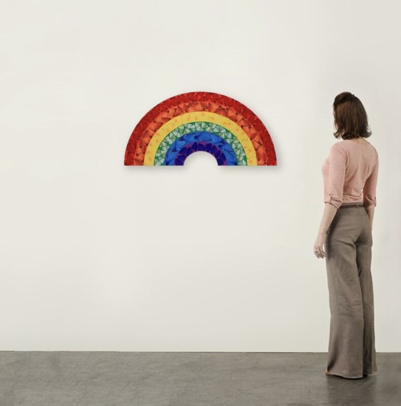 Damien Hirst, ‘Butterfly Rainbow’, 2020, Print, Laminated Giclée print on aluminium composite panel, GALERIE BENJAMIN ECK