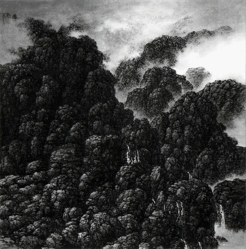 Hsia I-fu, ‘Cliffs and Cascades, Tiny Waterfalls’, 2000, Painting, Ink on Xuan paper, M. Sutherland Fine Arts